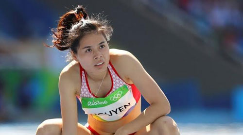 Nguyễn Thị Huyền tại Olympic Rio 2016.